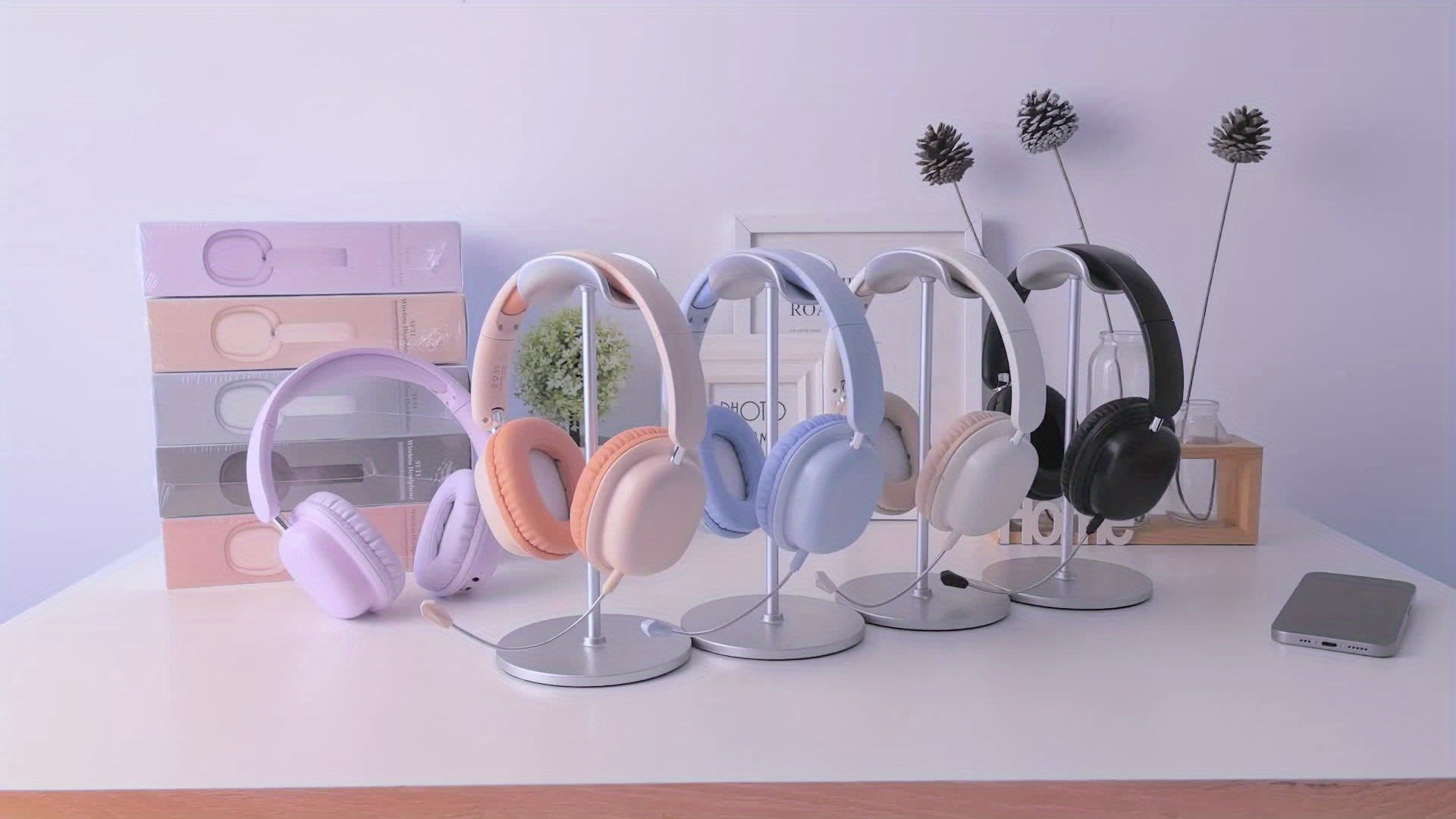 Over-ear Bluetooth Headphones With Microphone, Gaming Headphones, 15-hour Playback Time, High Sound Quality, Extendable And Foldable, Soft Memory Foam Ear Cups, Button Control, Suitable For Listening