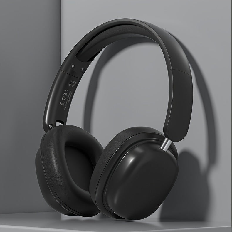 Over-ear Bluetooth Headphones With Microphone, Gaming Headphones, 15-hour Playback Time, High Sound Quality, Extendable And Foldable, Soft Memory Foam Ear Cups, Button Control, Suitable For Listening